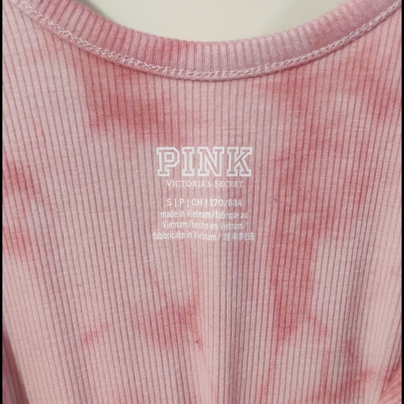 LAST CHANCE Like New PINK tie-dye tank top - Picture 2 of 3
